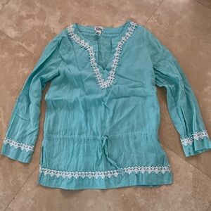 Lilly Pulitzer linen blend cover- up